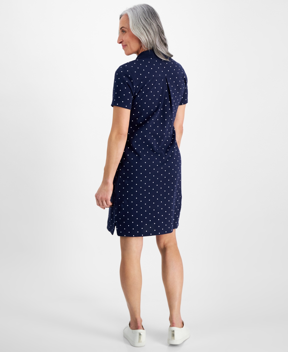 Style & Co Petite Cotton Weekender Polo Dress, Created for Macy's