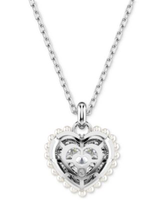 Hyperbola Heart Pendant Necklace, 15" + 2-3/4" extender