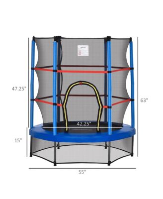 Φ5FT Kids Trampoline with Enclosure Net for Age 3 to 6 Years