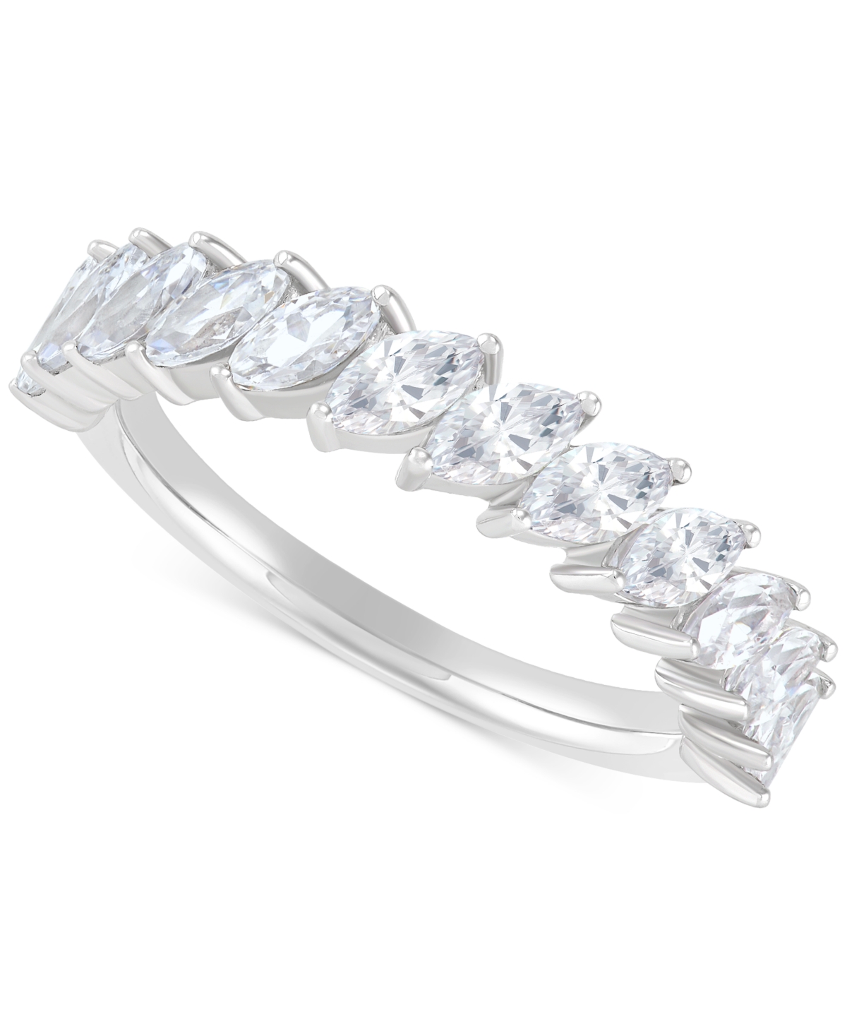 Grown With Love Igi Certified Lab Grown Diamond Marquise (1 Ct. T.w.) Band In 14k White Gold