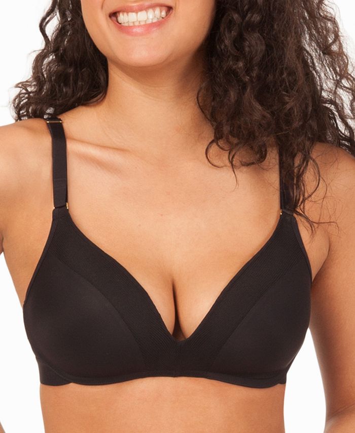 All.You.LIVELY Women's No Wire Push-Up Bra - Jet Black 34C