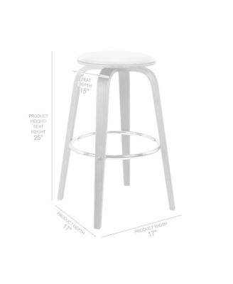 Harbor 26" Swivel Backless Counter Stool
