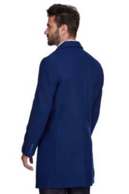 Braveman Мужское пальто из полушерстяной смеси с вырезанным воротником Braveman для мужчин большого и высокого роста Полушерстяное пальто Walker Car 29090₽