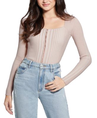 GUESS - Women's Allie Striped Cardigan