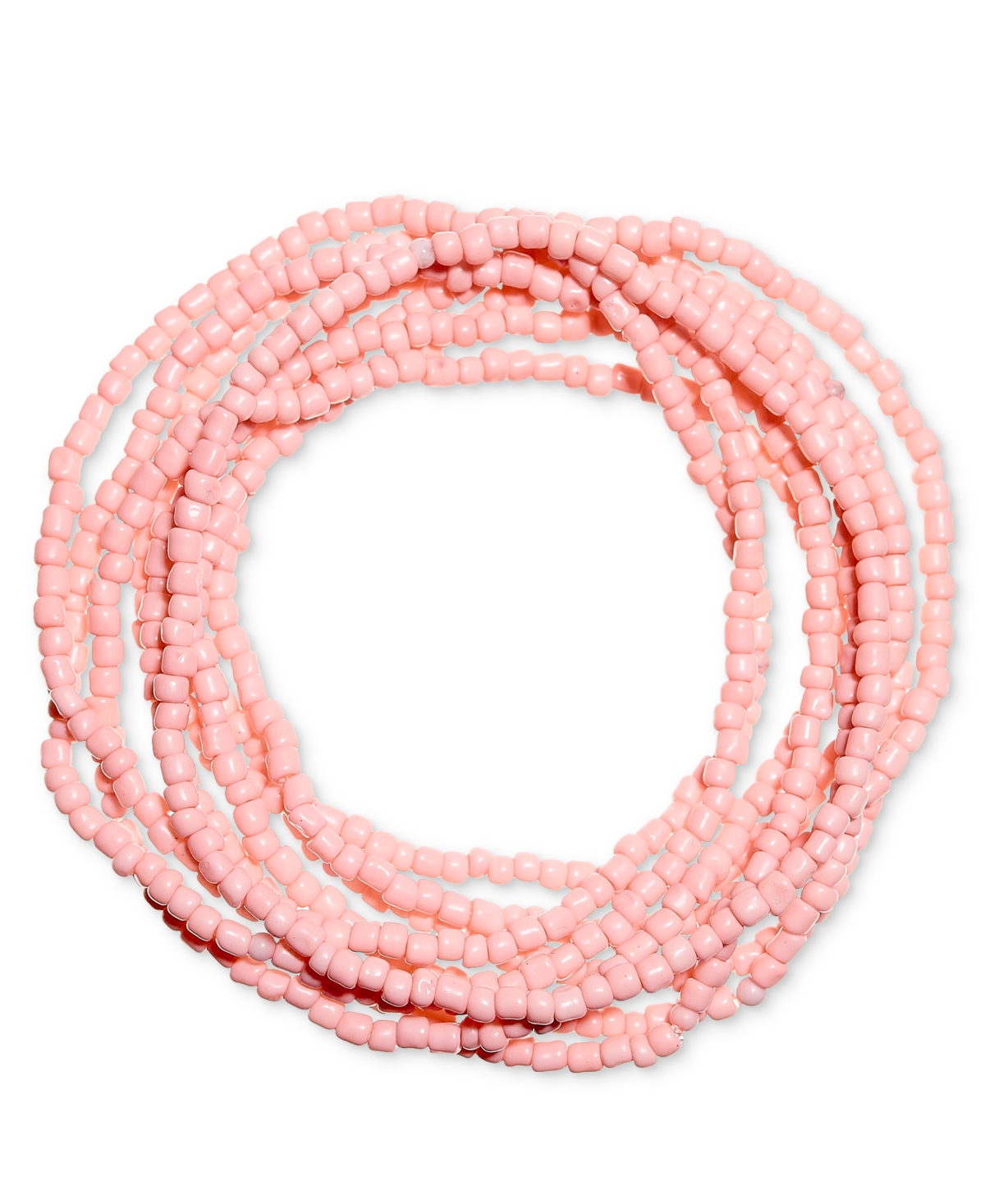 Shop Style & Co Beaded Bracelet Set, Created For Macy's In Pink
