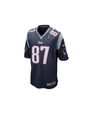 Nike New England Patriots No87 Rob Gronkowski Navy Blue Team Color With C Patch Women's Stitched NFL Elite Jersey