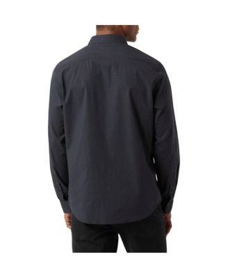 DKNY Мужская стрейчевая рубашка с длинным рукавом в городскую сетку DKNY 15890₽