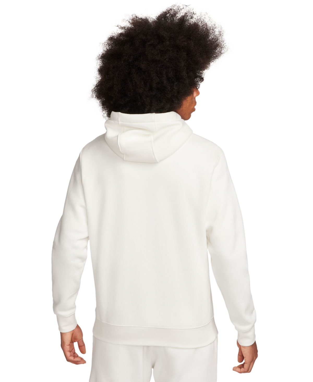 Nike Men's Sportswear Club Fleece Full-Zip Hoodie -sail/white