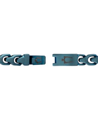 Blue-Tone IP Stainless Steel Link Bracelet