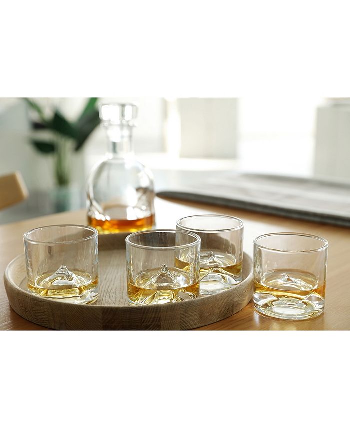 Liiton The Peaks Verres à Whisky 5 pièces avec Décanteur, 1 kit