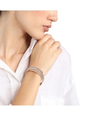 Women's Gold  Embellished Swirl Bracelet