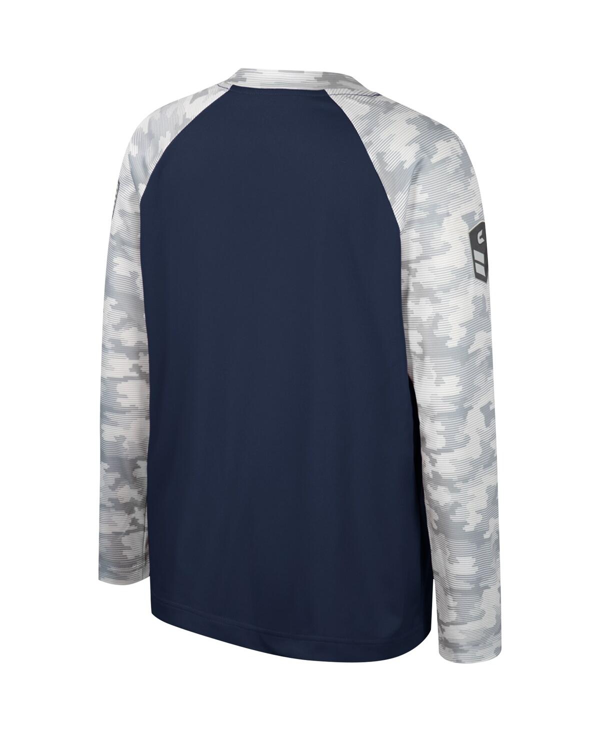 Big Boys Colosseum Camo Notre Dame Fighting Irish Oht Military-Inspired Appreciation Dark Star Raglan Long Sleeve T-shirt - Camo