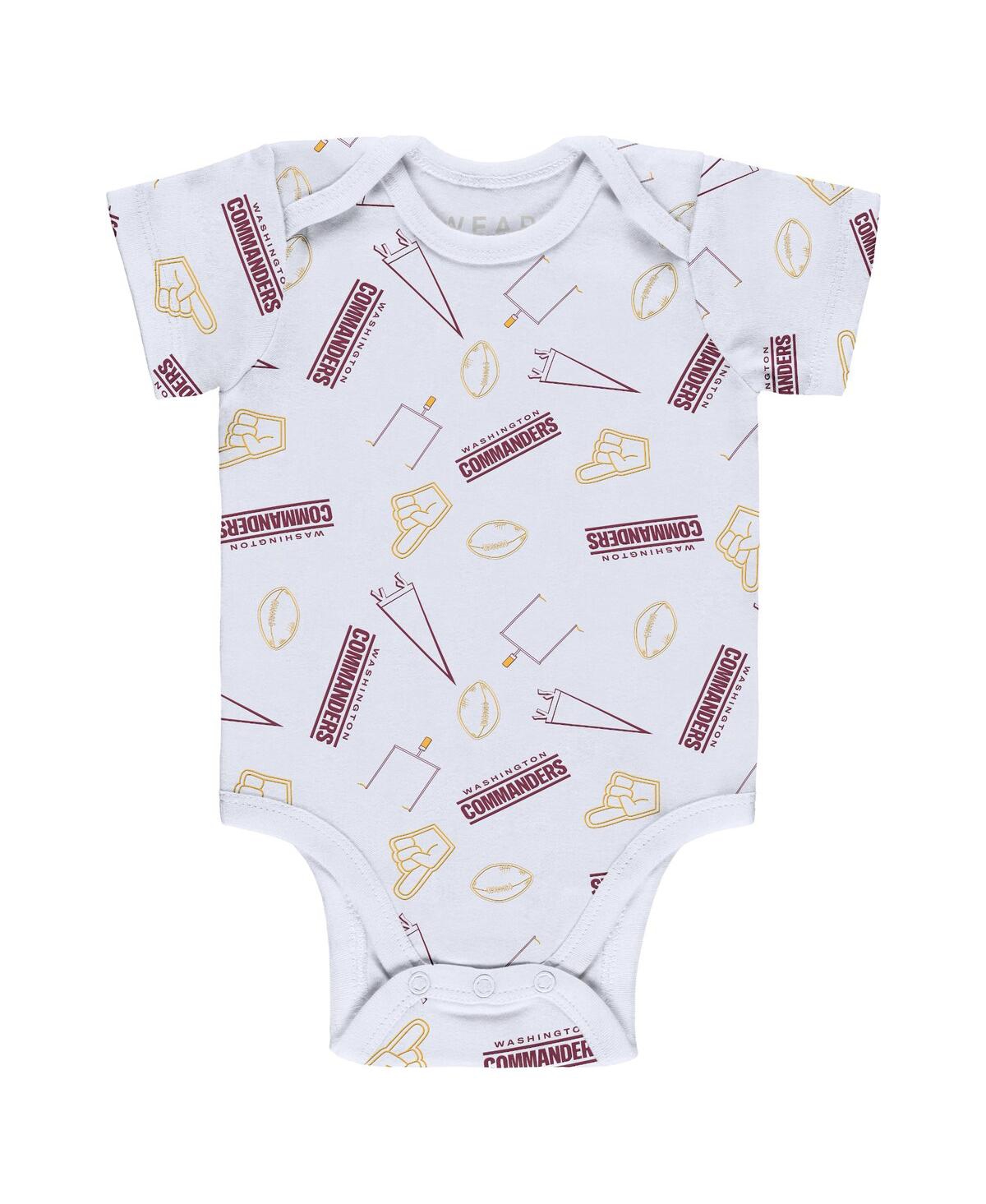 Shop Wear By Erin Andrews Newborn And Infant Boys And Girls  Gray, Burgundy, White Washington Commanders T In Gray,burgundy,white