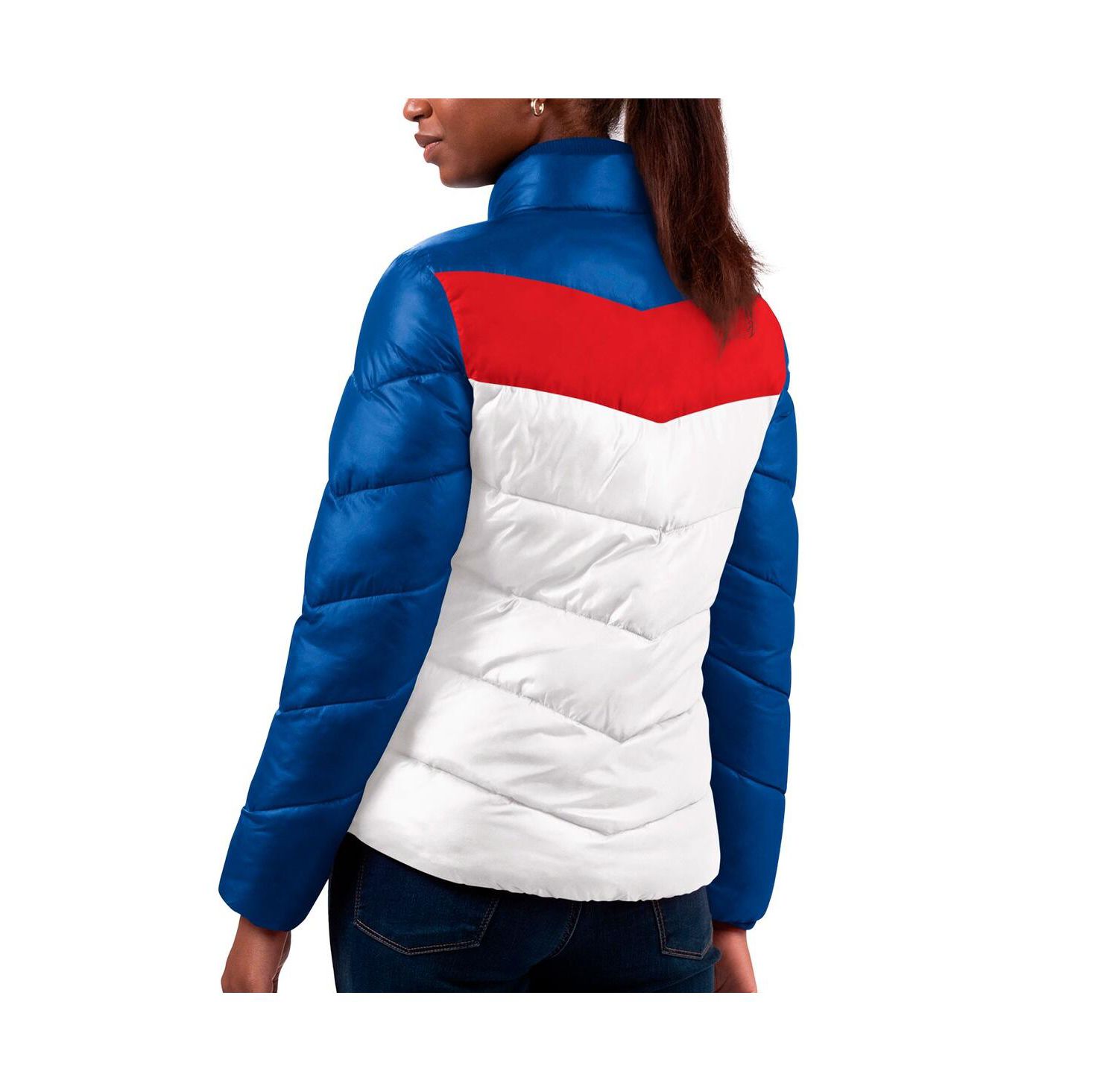 Women's White, Royal Buffalo Bills New Star Quilted Full-Zip Jacket