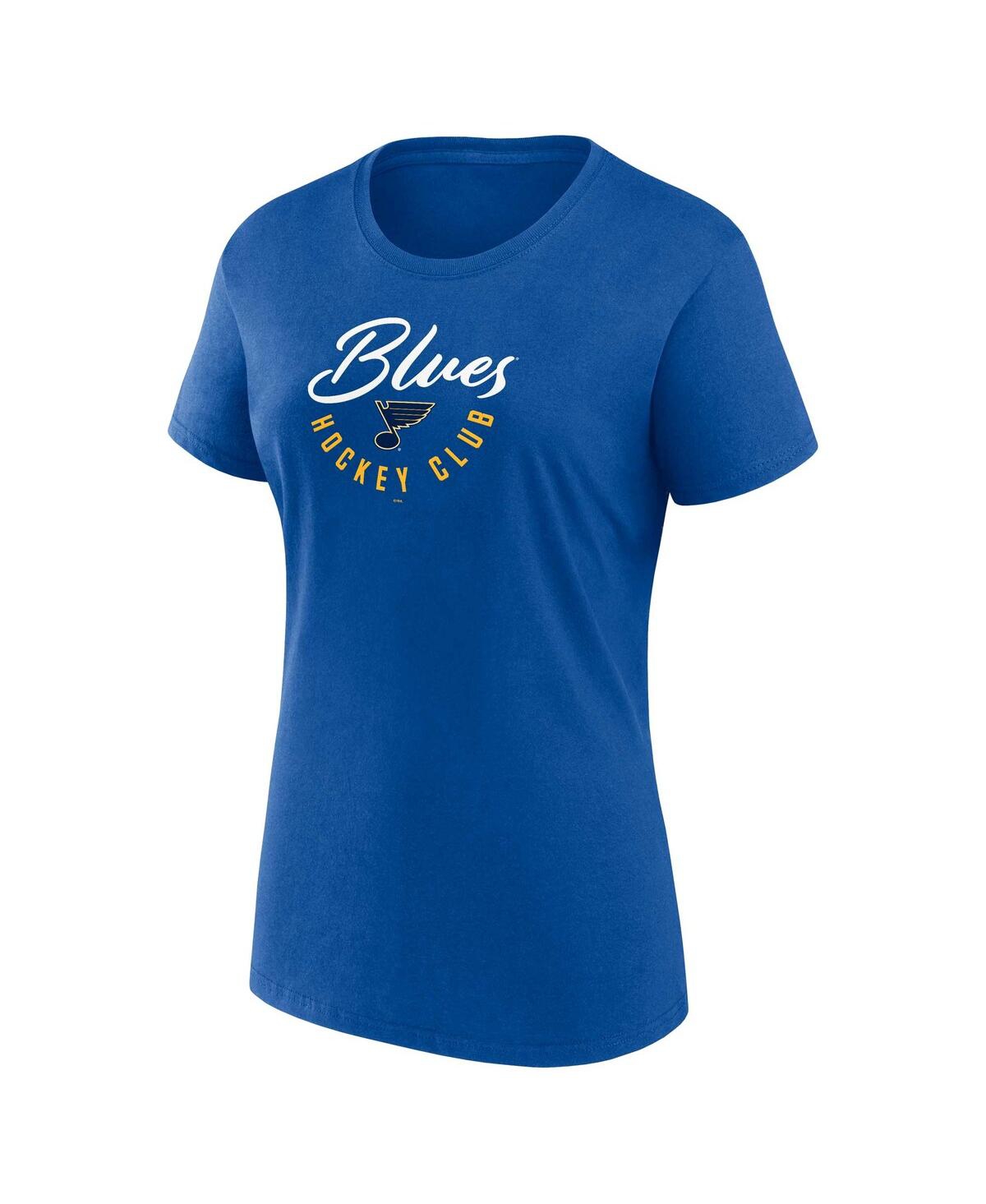 Fanatics Branded  Blue St. Louis Blues Long And Short Sleeve Two-pack T-shirt Set In Blue