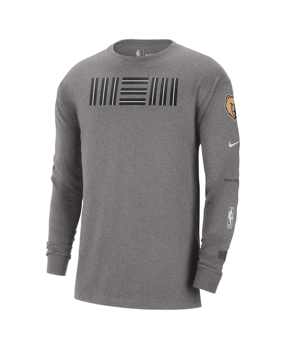 Shop Nike Men's  Charcoal Memphis Grizzlies 2023/24 City Edition Max90 Expressive Long Sleeve T-shirt