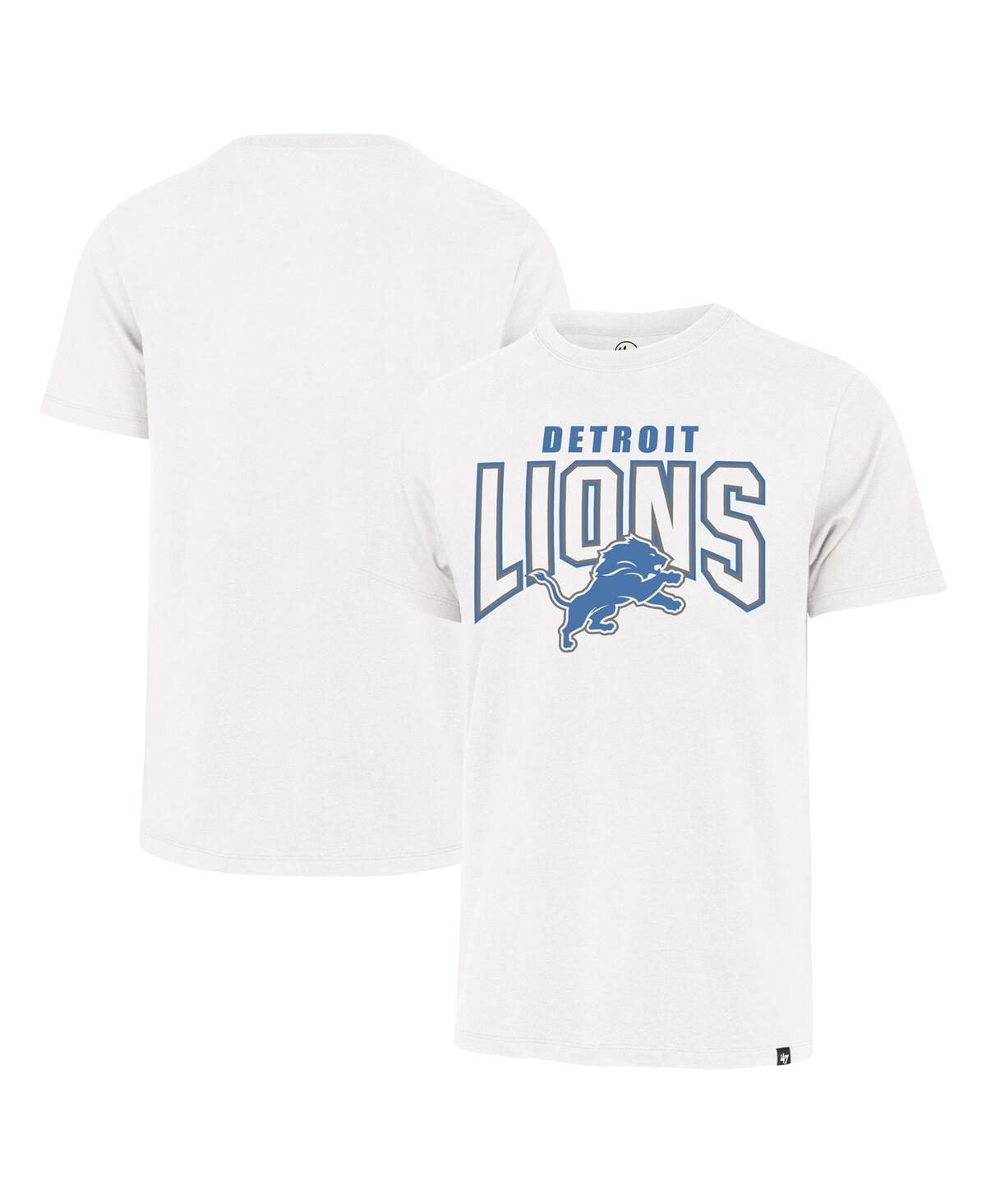 47 Brand Men's ' White Detroit Lions Restart Franklin T-shirt