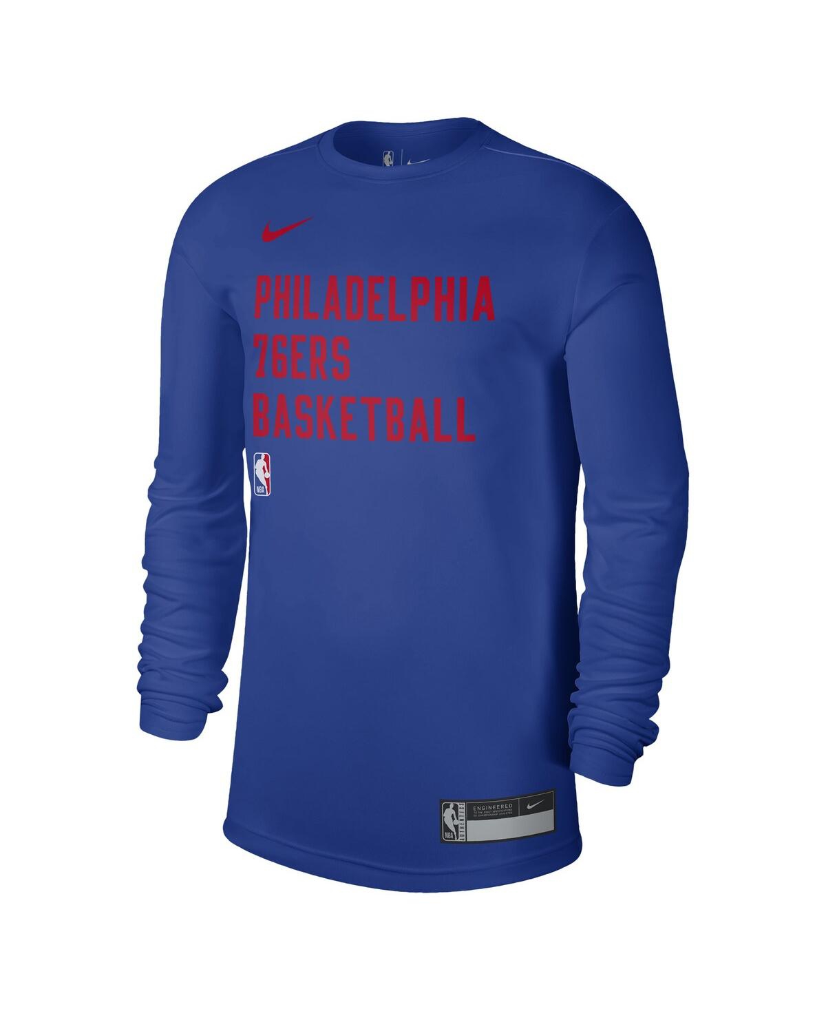 Nike Men's And Women's  Royal Philadelphia 76ers 2023/24 Legend On-court Practice Long Sleeve T-shirt In Royal