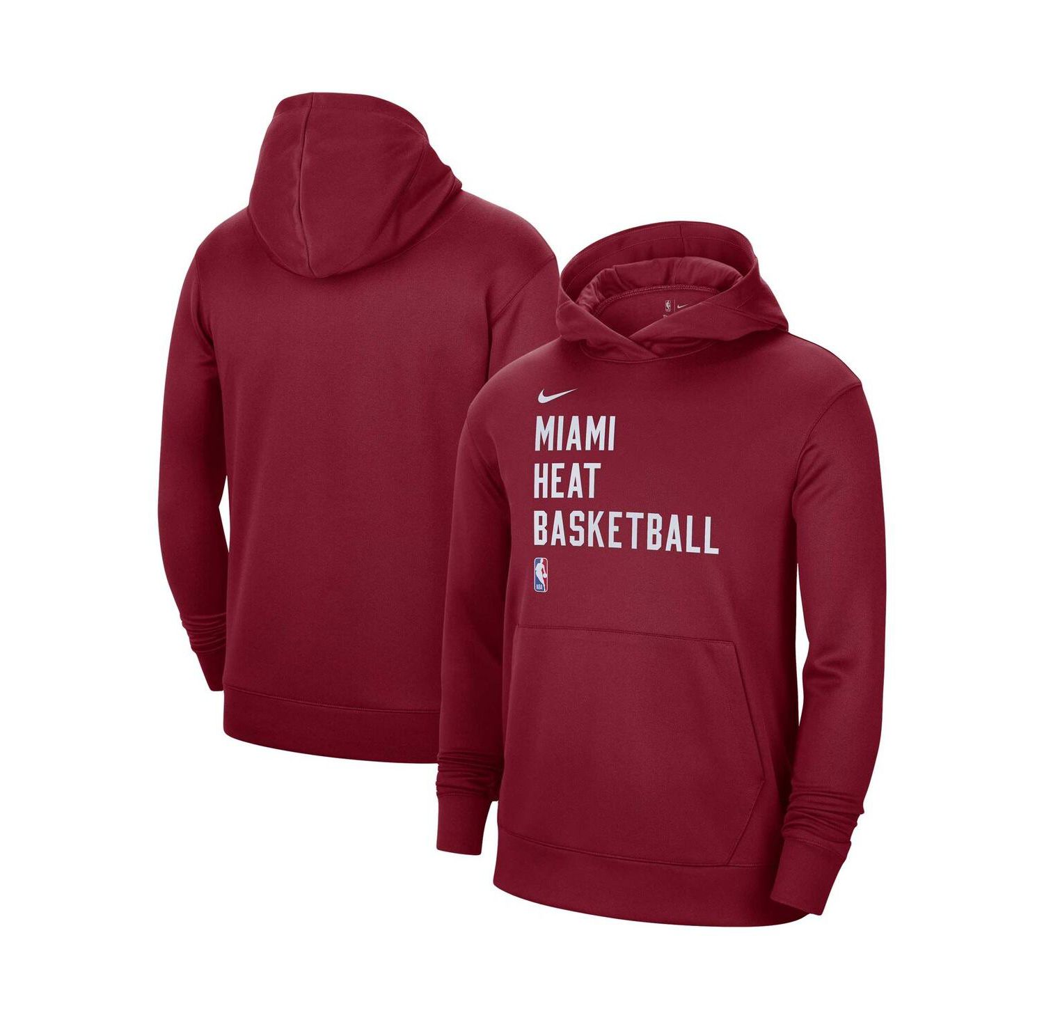 Men's and Women's Red Miami Heat 2023/24 Performance Spotlight On-Court Practice Pullover Hoodie