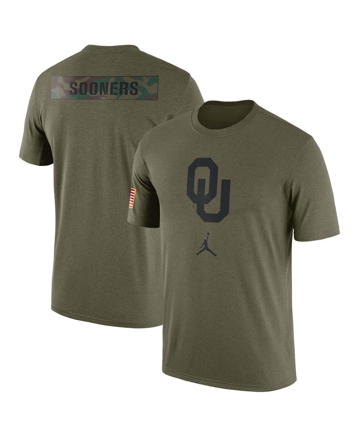 Jordan Men's  Olive Oklahoma Sooners Military-inspired Pack T-shirt