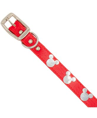 Disney Pet Collar, Faux Leather Dog Collar, Mickey Mouse