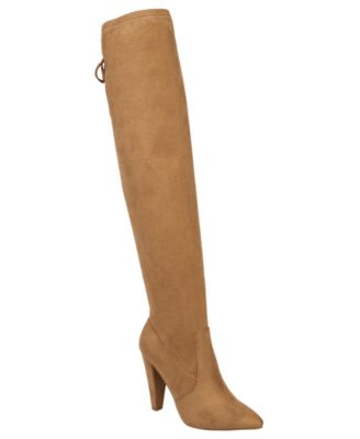 Cone heel thigh high boots online