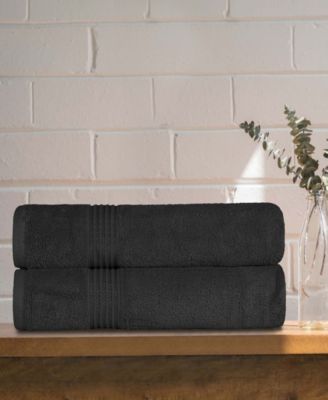 Solid Quick Drying 100% Egyptian Cotton 2-Pc Bath Sheet Set