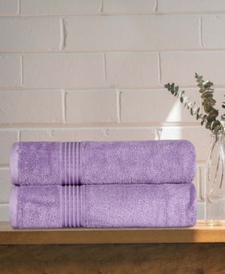 Solid Quick Drying 100% Egyptian Cotton 2-Pc Bath Sheet Set