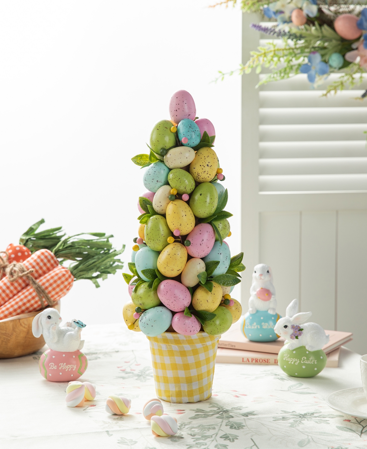 Glitzhome H Easter Egg Table Tree Decor