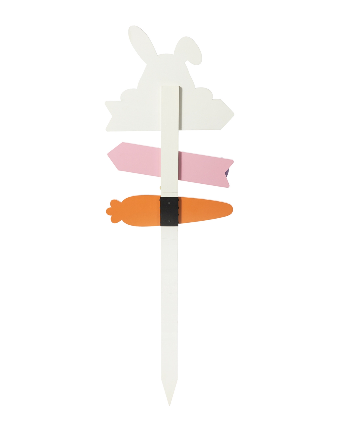 Shop Glitzhome 36" H Wooden Easter Bunny Yard Stake In Multi