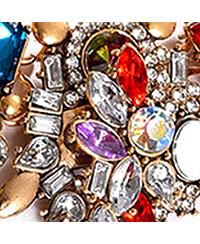 Women's Multicolour  Stone Cluster Necklace