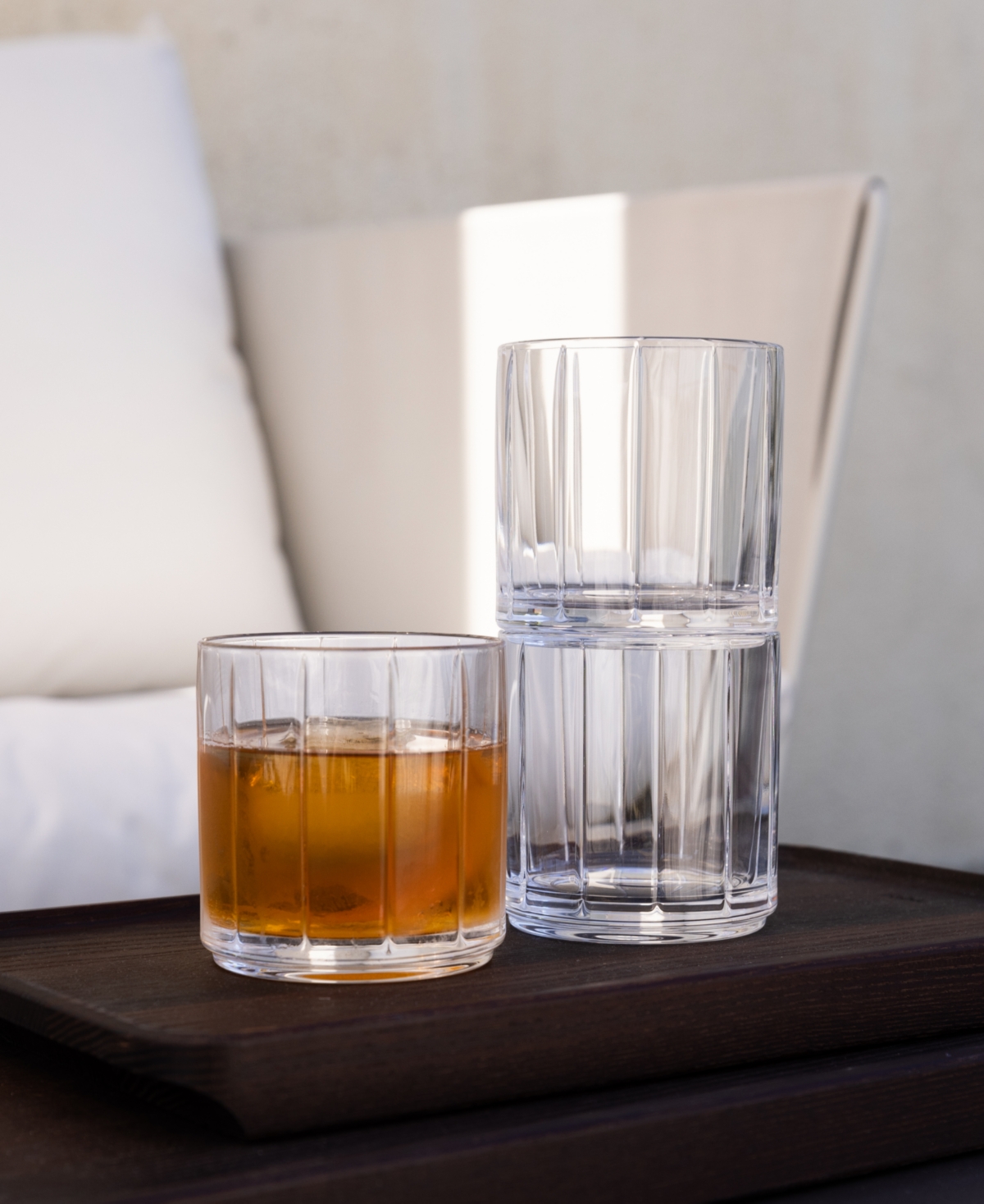 Shop Fable Rocks Glasses, Set Of 4 In Clear