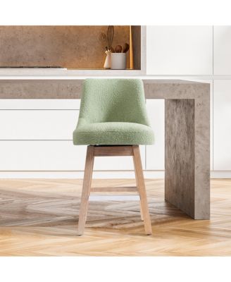 26" Upholstered Swivel Counter Height Bar Stool