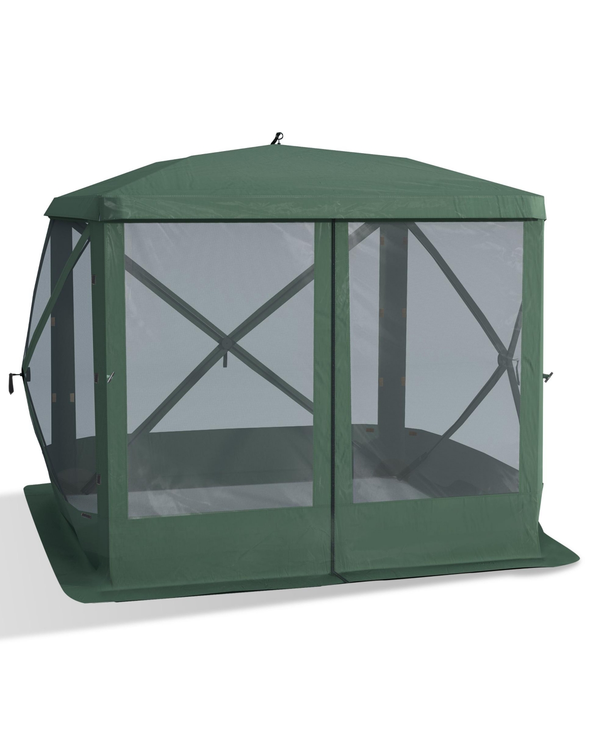Pop Up Camping Canopy Gazebo Screen Shelter Tent with Single Person Easy Set-Up, Ventilating Mesh, Portable Carry Bag for Outdoor Camping Par
