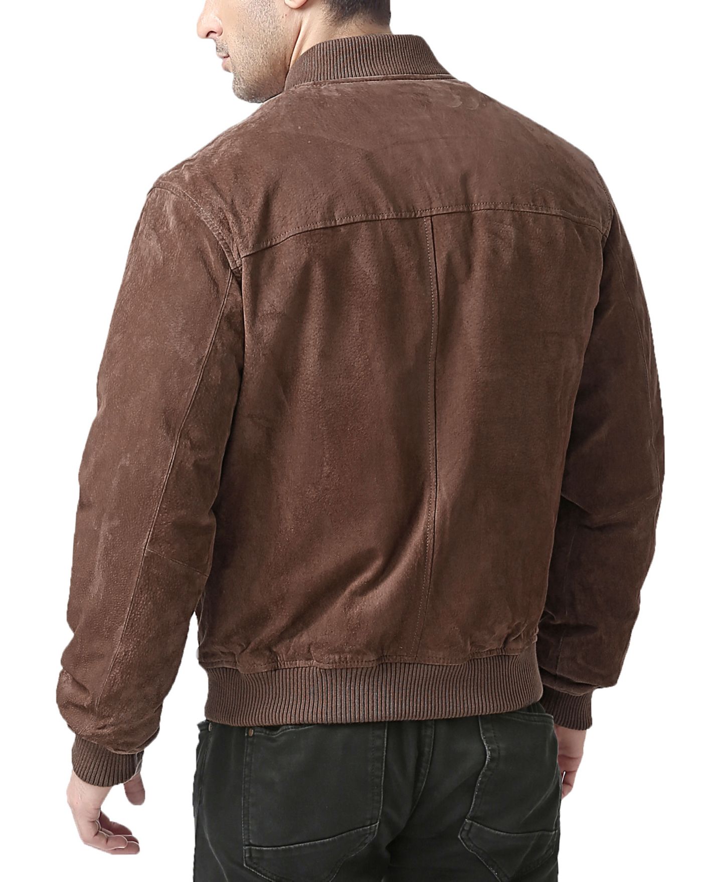 Мужская куртка BGSD Men Urban Leather Bomber, цвет: Коричневый — фото 2