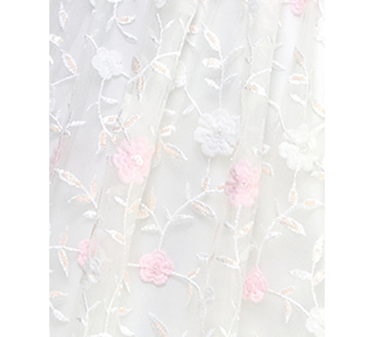 Shop City Studios Juniors' Floral Embroidered Tulle Bustier Gown, Created For Macy's In Ivory,pink