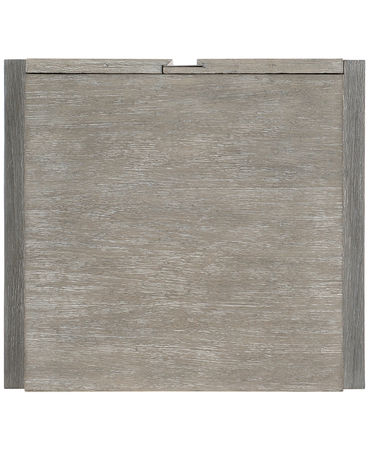 Bernhardt Foundations End Table With Doors In Grey