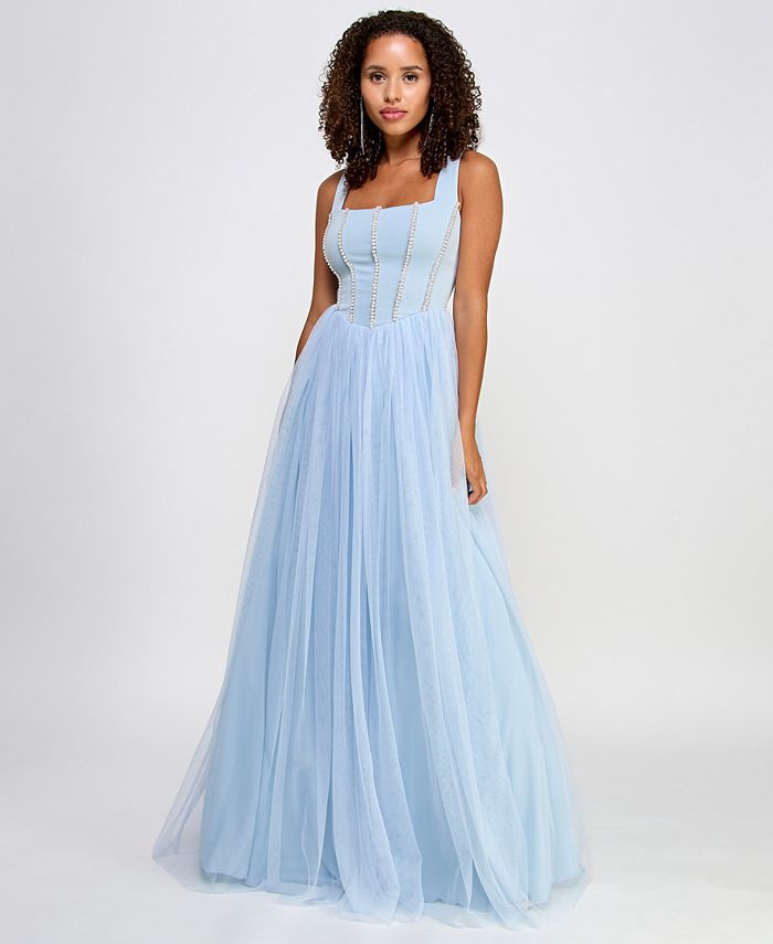 Emerald Sundae Juniors Embellished Corset Ball Gown Macy s