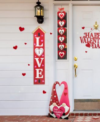 42" H Valentine's Wooden "Love" House-Shaped Porch Decor