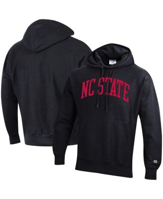 Men s Champion Black NC State Wolfpack Team Arch Reverse Weave Pullover Hoodie Macy s