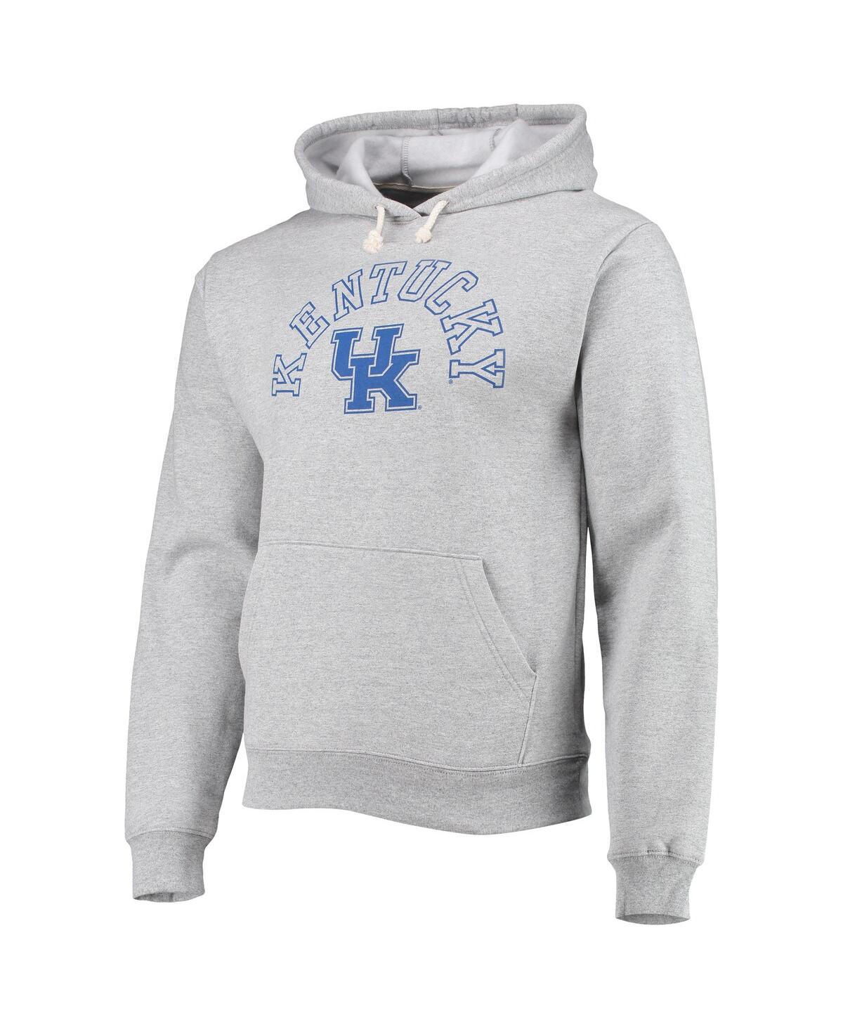Shop League Collegiate Wear Men's  Heathered Gray Kentucky Wildcats Seal Neuvo Essential Fleece Pullover H