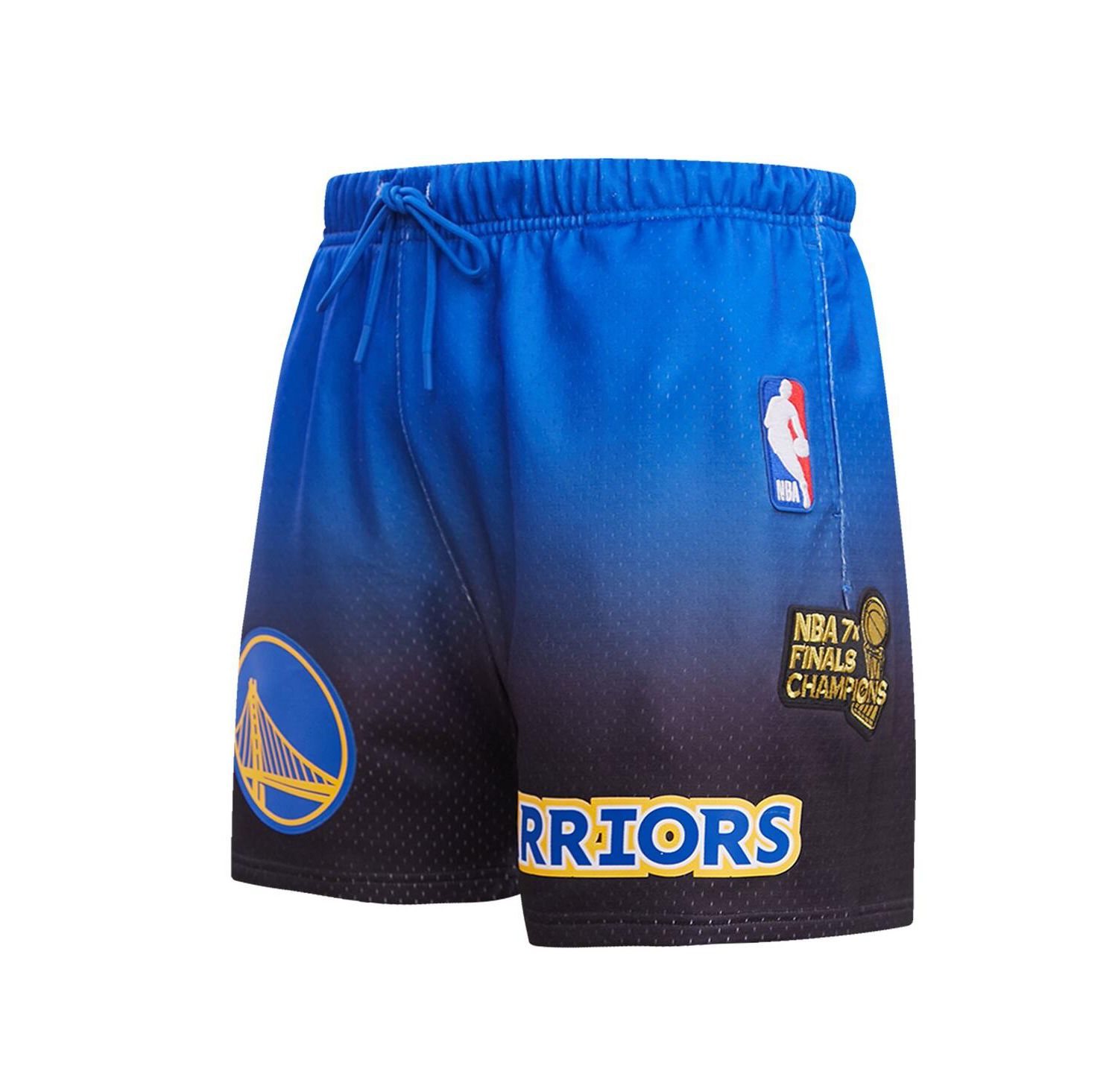 Men's Royal, Black Golden State Warriors Ombre Mesh Shorts