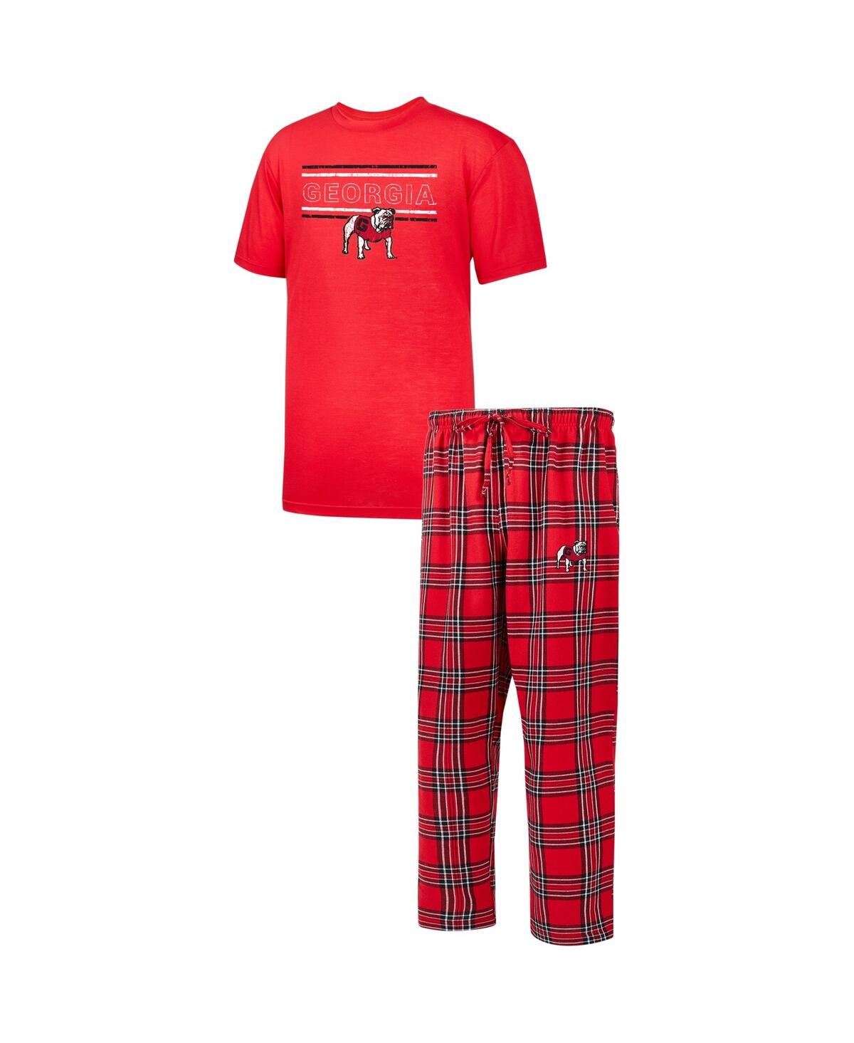 Men's Profile Red Georgia Bulldogs Big and Tall 2-Pack T-shirt and Flannel Pants Set - Red