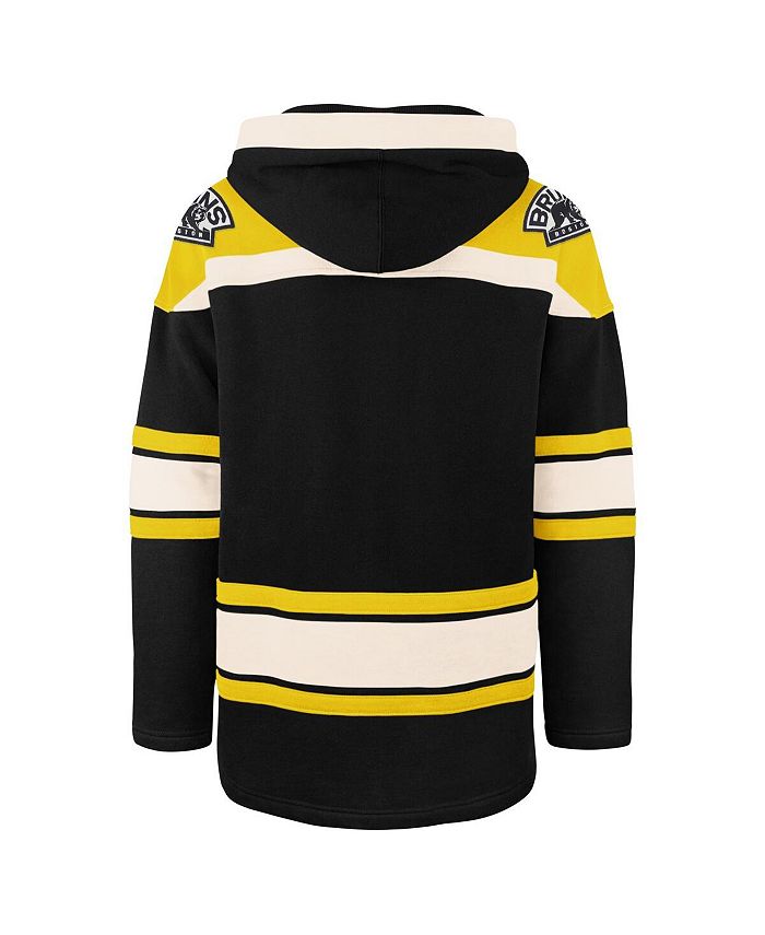 '47 Brand Men's Black Boston Bruins Big and Tall Superior Lacer
