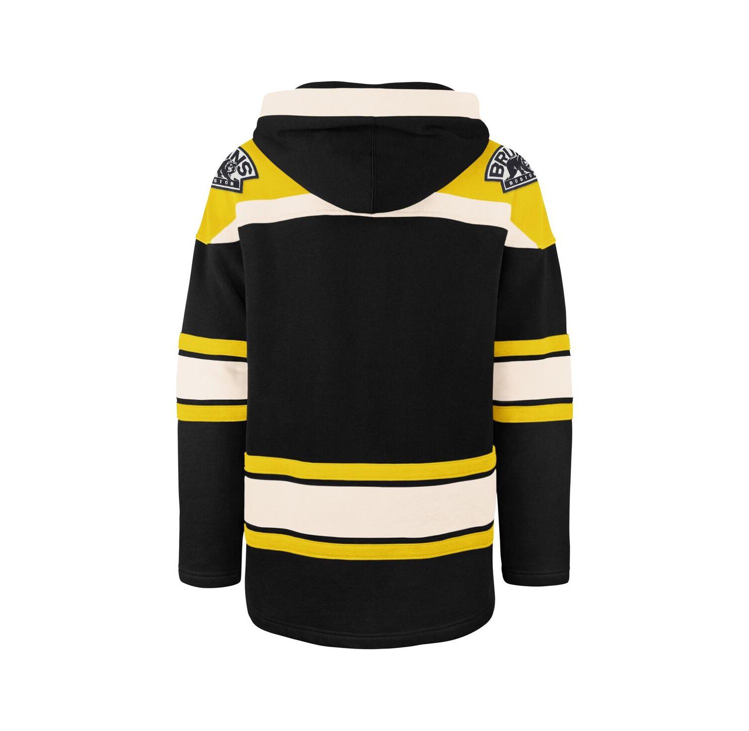 Men's Black Boston Bruins Big and Tall Superior Lacer Pullover Hoodie
