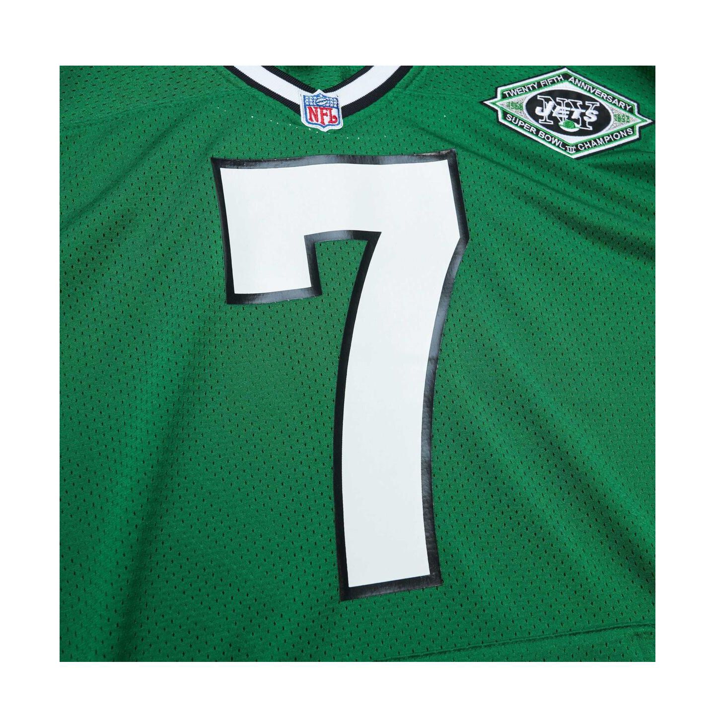 Мужской топ Mitchell & Ness Boomer Esiason Green New York Jets 2004 Authentic Throwback Retired Player Jersey — фото 4