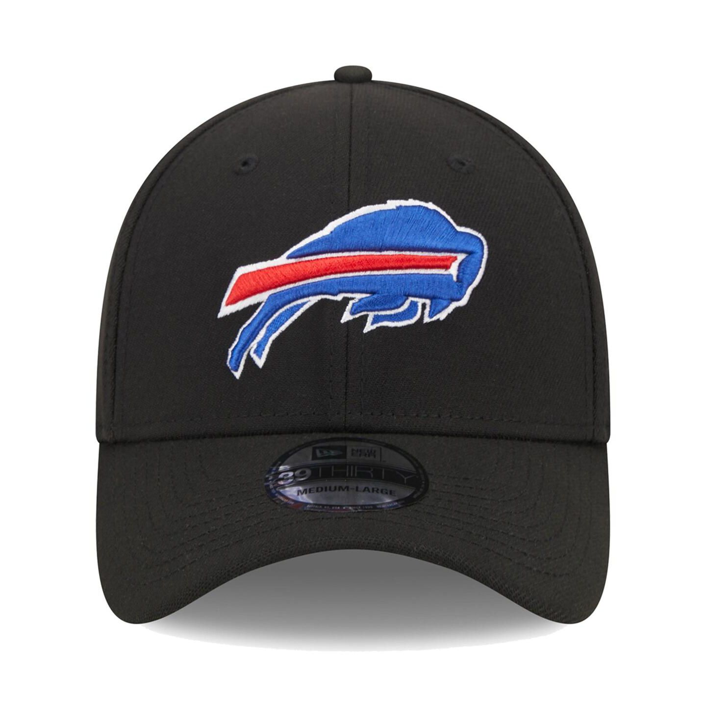 Мужская кепка New Era Black Buffalo Bills Main 39THIRTY Flex Hat — фото 4
