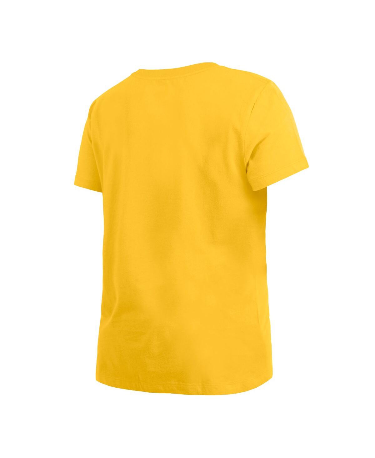 Women's New EraGolden State Warriors 2023/24 City Edition T-shirt - Gold