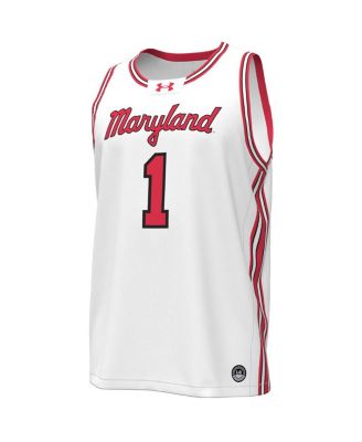 Men's #1Maryland Terrapins Replica Basketball Jersey