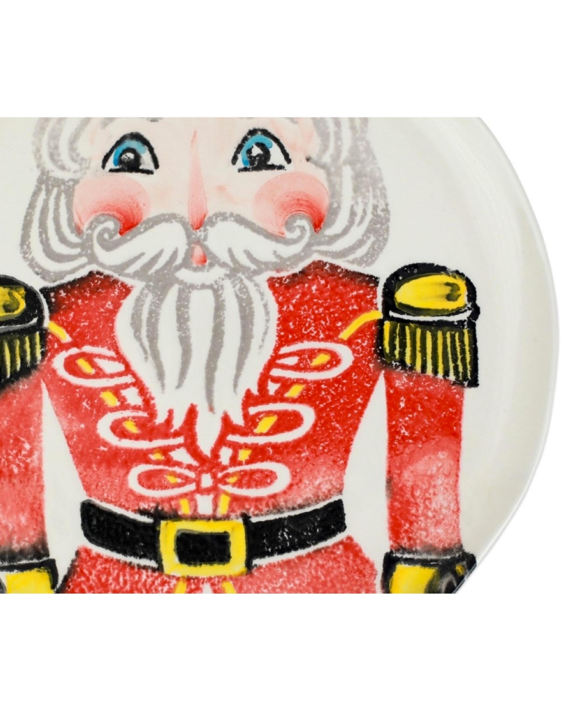Vietri Nutcrackers Dinnerware Dinner Plate In Gold